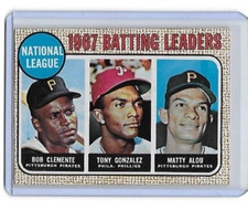 1968 Topps - League Leaders #1 Roberto Clemente, Matty Alou, Tony Gonzalez