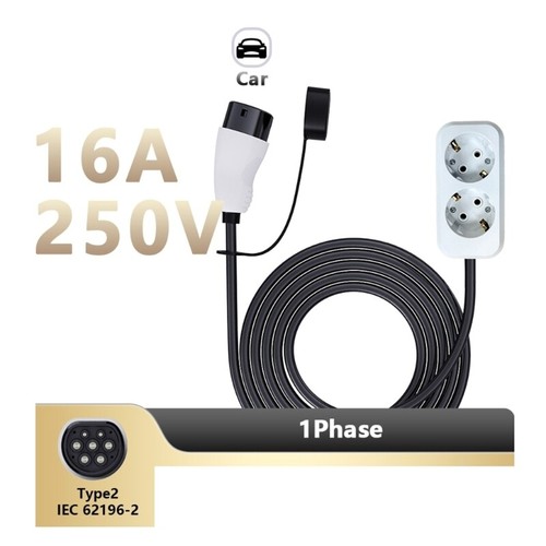 Electric Vehicle Charging Cable Adapter, 16A 250V for Efficient Energy Transfer - Photo 5/8