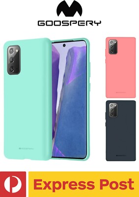 Samsung Galaxy Note 20 ShockProof Rubber Slim Case SOFT FEELING Mercury Goospery