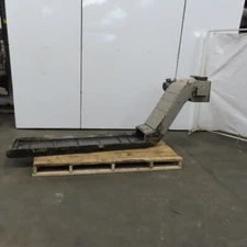 Yoshida YHZ-EZ1ZZ Incline Chip Conveyor 12" Belt 20 FPM 27" Discharge 3Ph