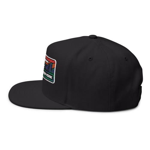 Lake George New York Flat Bill Hat Outdoor Adventure Apparel Gift - Picture 4 of 5