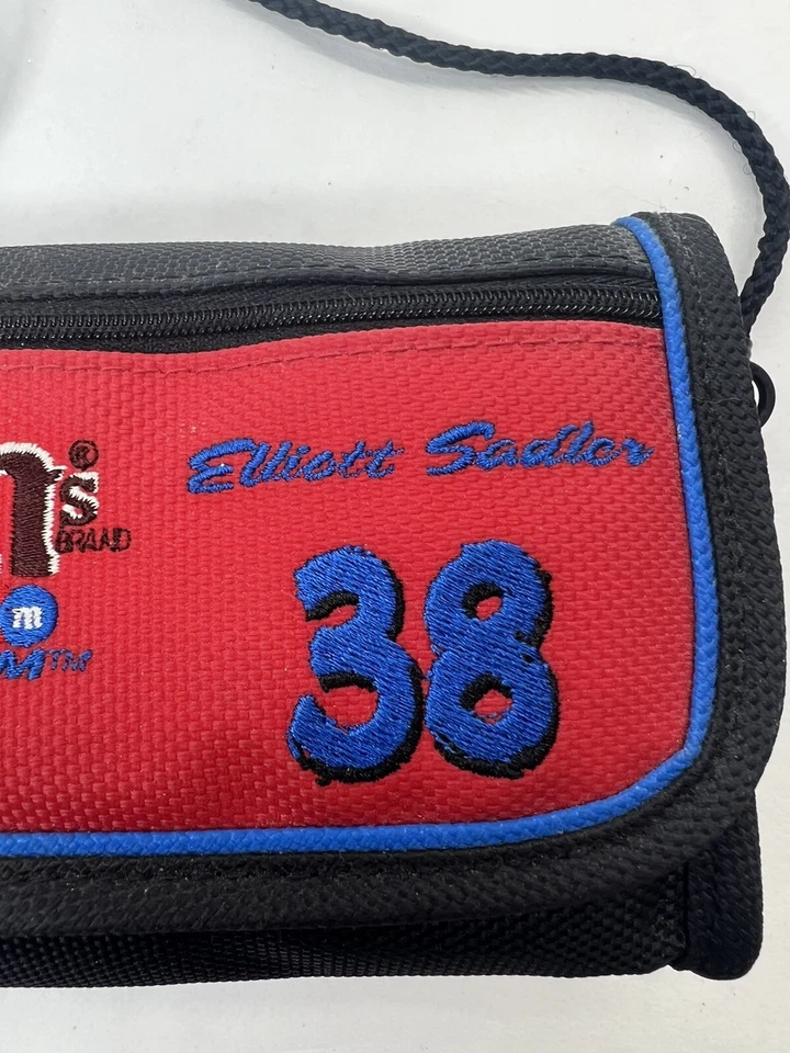 Cartera sin asas pequeña de lona Elliott Sadler #38 M&M Racing Team NASCAR Foto 4 de 4