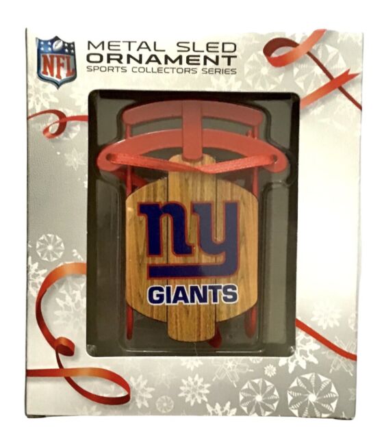 New York Giants NFL American Football Christmas Tree Sled Ornament Decoration