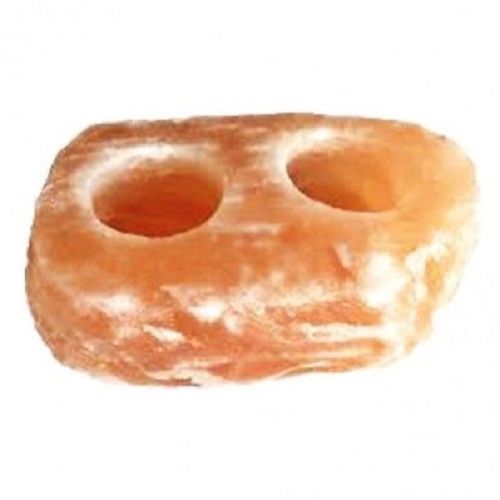 Himalayan Natural Pink Salt Lamp Rock Salt Candle Holder - Picture 3 of 14