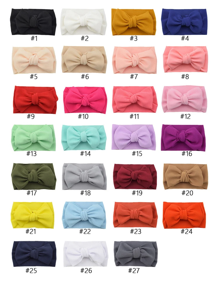 Kids Girl Baby Headband Bow Flower Hair Band Accessories Toddler Hair Band Wraps — 第 4/4 张图片