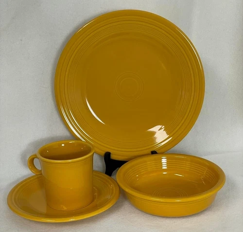 Fiesta MARIGOLD 4 Piece Place Setting - Discontinued Color - New In The Box