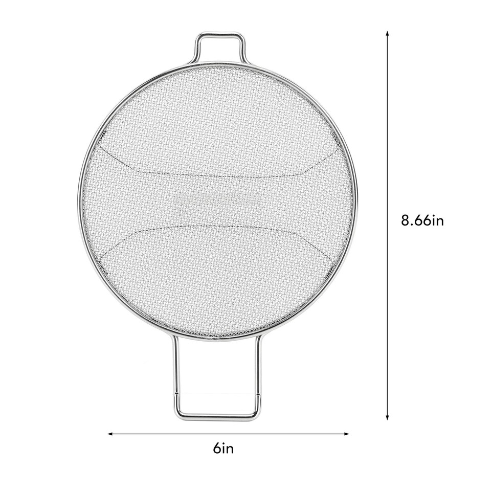 Detachable Stainless Steel Splatter Shield Replacement For Ninja Foodi