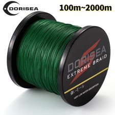 Línea de pesca trenzada extrema verde musgo Dynema Dorisea Pro 100M-2000M 6 lb-500 lb