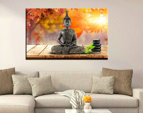 Autumn Landscape Buddha Zen Canvas Prints Art Painting Wall Art Home Decor Pictu