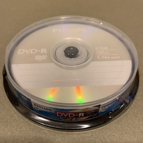 Philips DVD-R 4.7GB, 120 Minutes, 16x Speed, 10Ct, New Sealed - Picture 9 of 9