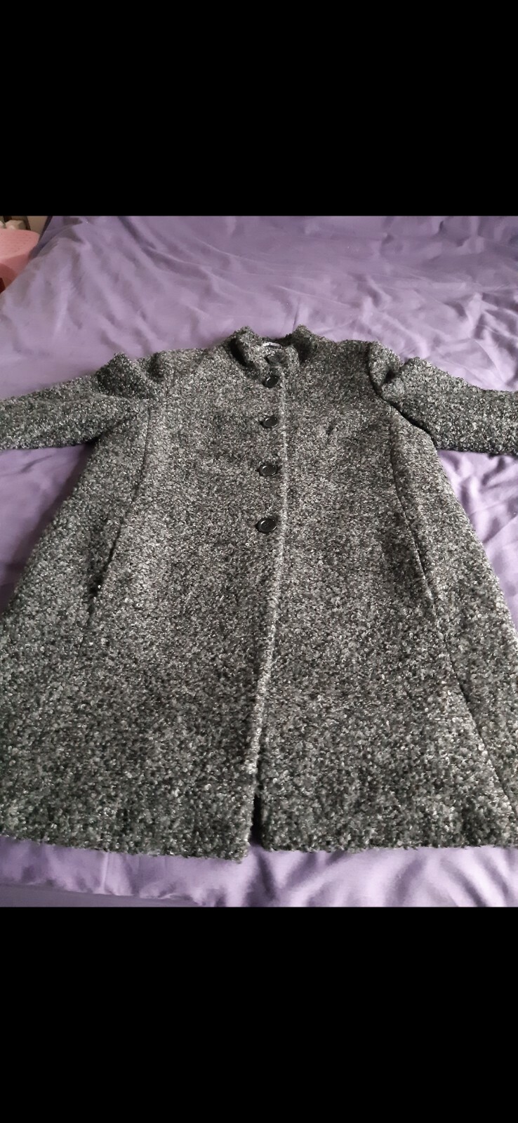 Debenhams Womens Winter Coat Dark Grey Size 14 Elegant Brand New With