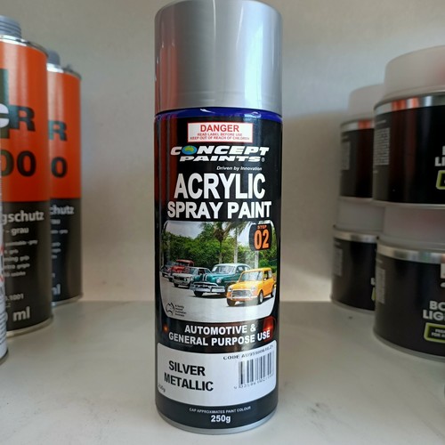 SILVER Wheel Mags Auto Spray Paint Mettalic Car Acrylic Aerosol Paint