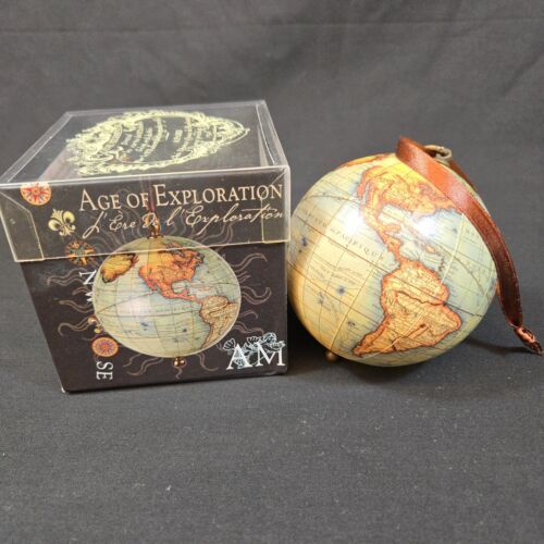 Authentic Models World Globe Ornament Terrestre With Box Study Office Decor