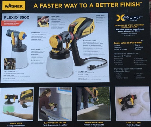 Wagner Flexio 3500 Handheld HVLP Paint 