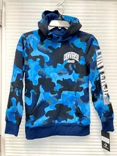 Converse Boys Blue Fuzzy Midnight Navy Kangaroo Pocket Hoodie | Size M | NWT