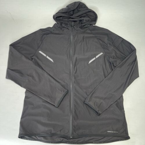 Porsche Design Full Zip Running Athletic Jacket Mens Black Casual Size XL