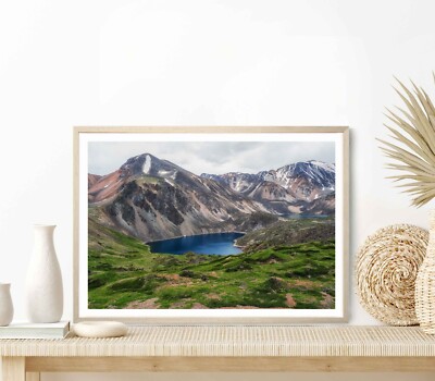 Blue Mountain Lake in The Caldera Poster Premium Quality Choose your Size