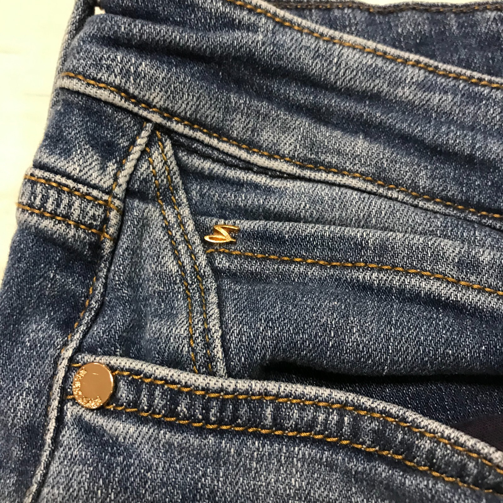 Seven 7 distressed blue jeans size 12 | eBay