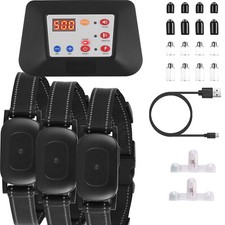Wireless Electric Dog Fence System Beep Training Collar Waterproof for 1/2/3 Dog