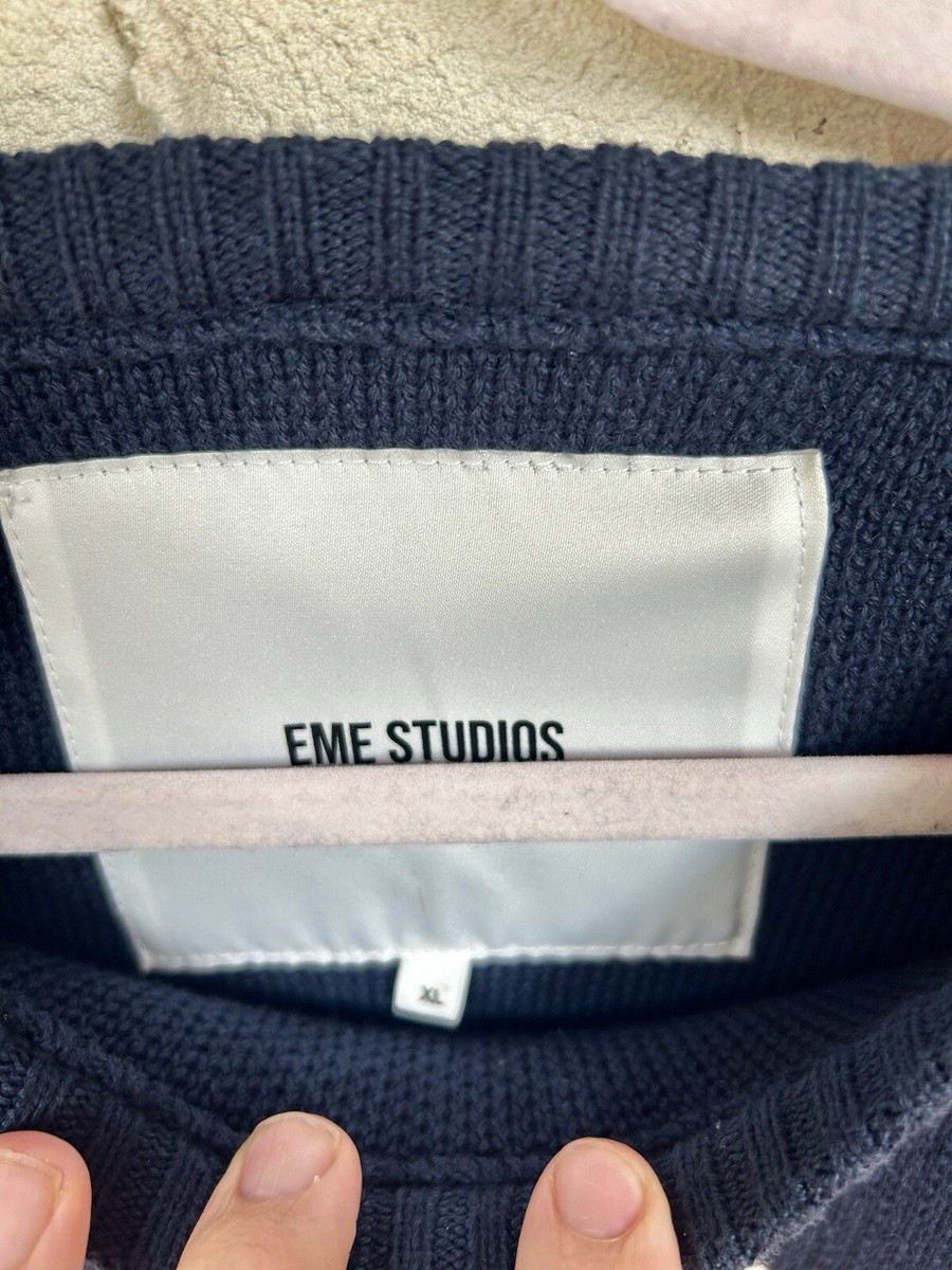 Eme Studios Oversized navy Crewneck Shirt XL View 3