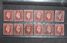 GB STAMPS  1 1/2d  Selection  King George VI   1937  ~~L@@K~~