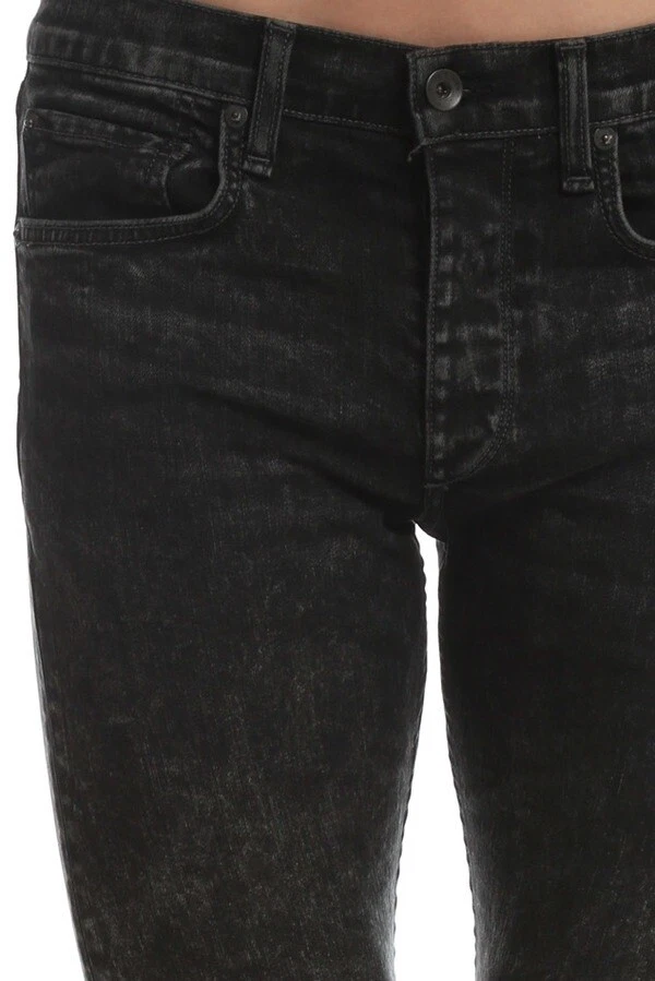 NWT Rag & Bone $250 Men's Fit 1 Skinny Led Fit Jeans In Acid Black Size: 33 - Image 4 of 4