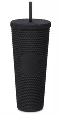 Disney Studded Geometric Starbucks Tumbler With Straw Black NIB 24oz Disneyland