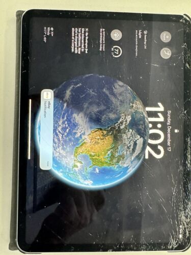 Apple iPad Pro 1st Gen 256GB, Wi-Fi, 11 in - Silver Crack Screen Working LOOK! - Photo 1/6