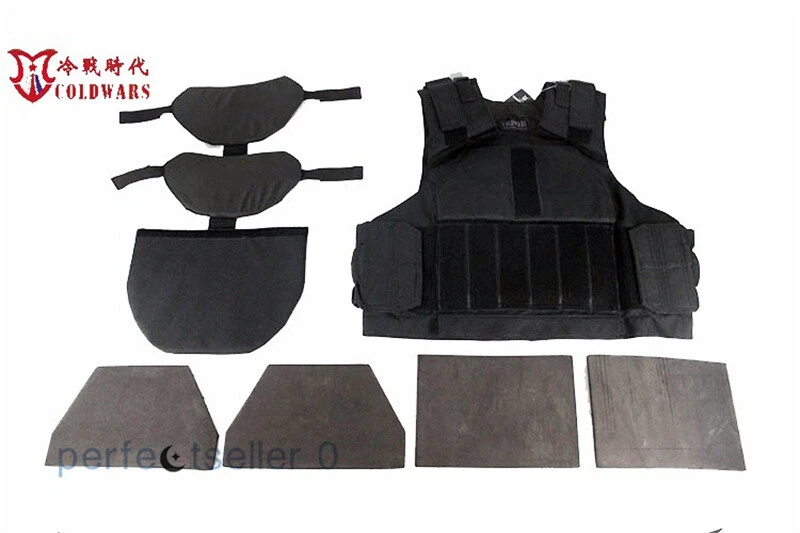 Replica Fort Defender-2 Ballistic Vest Black DF2 Parts 4*Pcs EVA