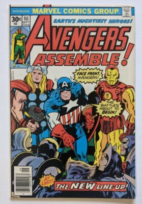 Avengers #151 (1976) Estim grade: VF. Uncertified. A Bronze age classic!