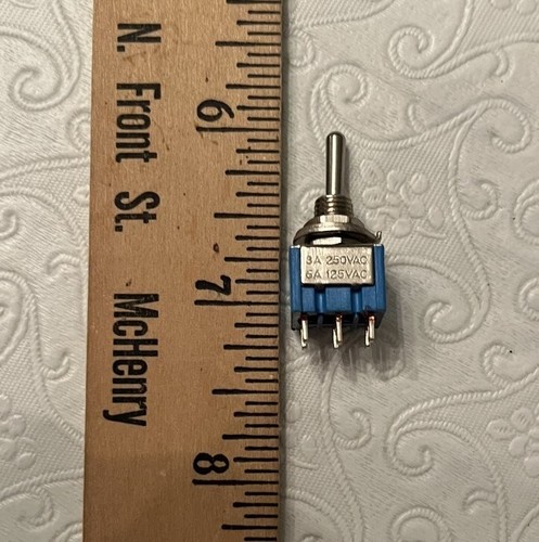 (5) DPDT panel mount miniature toggle switch ON-OFF-ON NEW - Picture 2 of 3