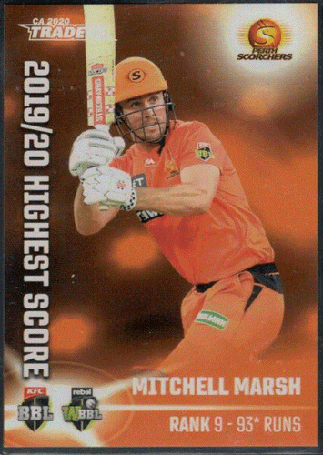 2020/21 CA Traders Cricket 2019-20 Top 10 individual Card Sale only Nr-Mint - Picture 1 of 31