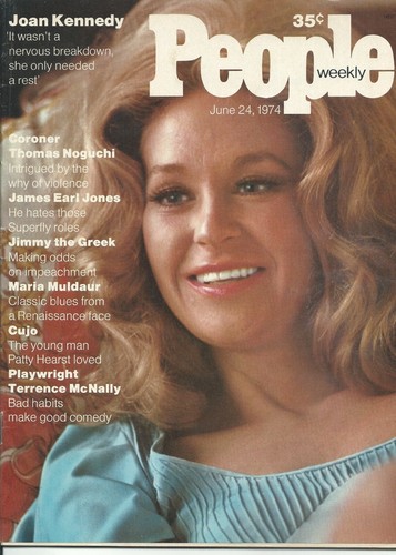 MAGAZINE PEOPLE WEEKLY JUNE 24 1974 JOAN KENNEDY COVER PUBLICATION CUJO PRINTING - 第 1/8 張圖片