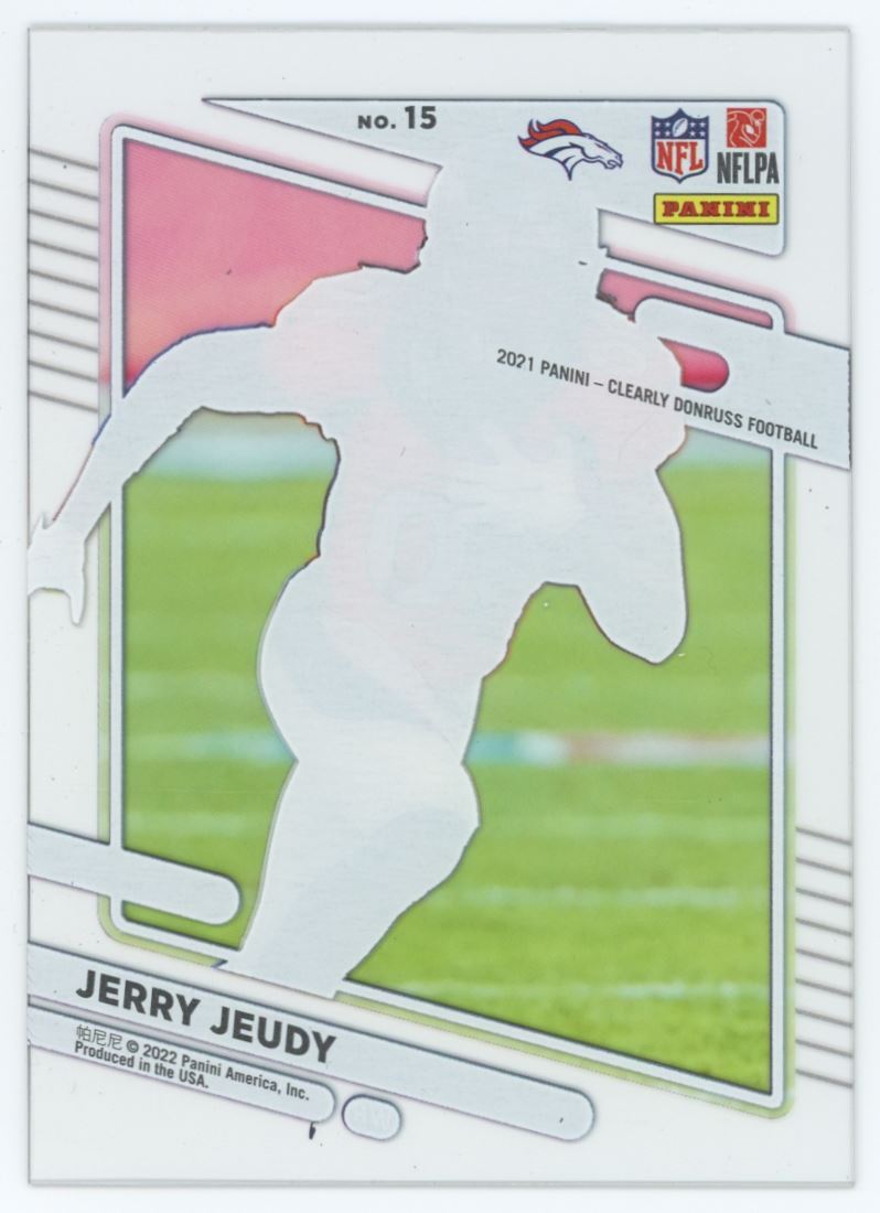 2022 Donruss Clearly Jerry Jeudy #15 | eBay