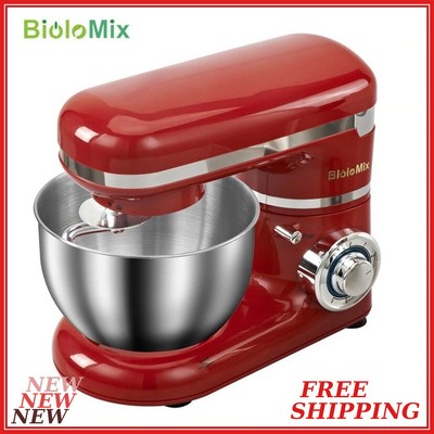 4L 800W White With Dough Hook Mixing Bowl with Splash Guard Stand Mixer Whisk Beater Kitchen Electric Mixer 6 Speed 4L 800W White With Dough Hook Mixing Bowl with Splash Guard Stand Mixer Whisk Beater Kitchen Electric Mixer 6 Speed