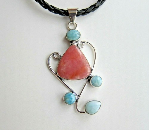 Natural Blue Caribbean Larimar Gemstone Pendant\s, Earrings or Bangle. - Picture 37 of 99