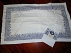 JOHN ROBSHAW RAJA INDIGO BLUE & WHITE BORDER (1) KING PILLOW SHAM 20 X 36