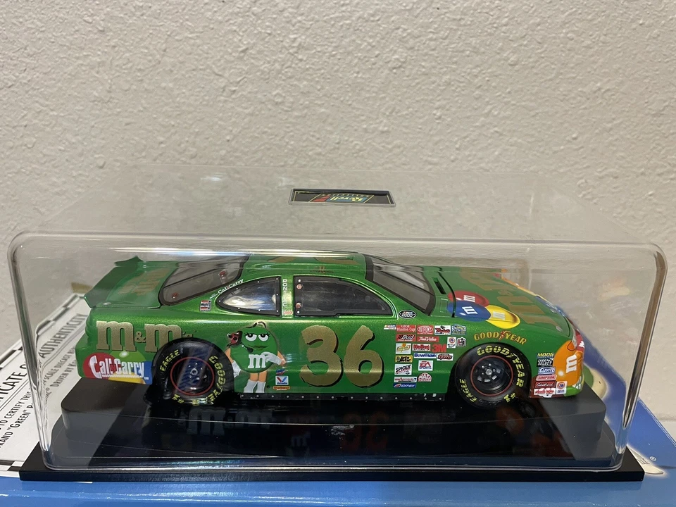 2000 Ken Schrader Green Revell & Halloween Action M&Ms 1/24 diecast - Image 4 of 4