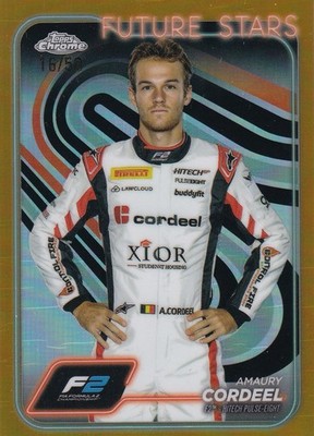 2024 Topps Chrome Amaury Cordeel Future Stars Gold Refractor /50 #32