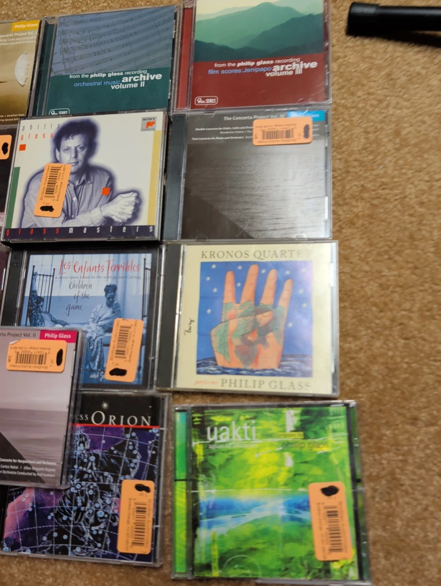Philip Glass 17 CD Lot Kronos Film Soundtrack Orchestra Symphony 
