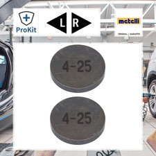 2x ORIGINAL® Metelli Einstellscheibe, Ventilspiel für VW POLO PASSAT B1