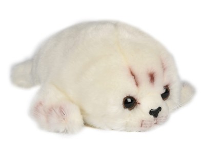 Uni-Toys - Chèvre des Montagnes Blanche - 29 cm Longueur - Peluche