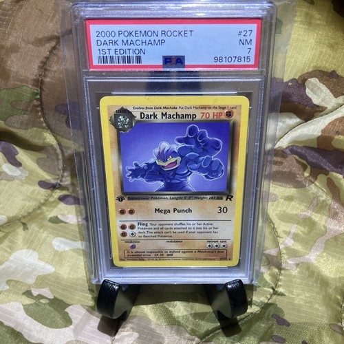 Dark Machamp (1st Edition) graded PSA 7 for sale on eBay