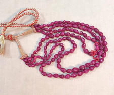 3-Strand 18" Necklace Faceted Natural Ruby Gemstone Teardrop Beads 6x9mm-11x16mm