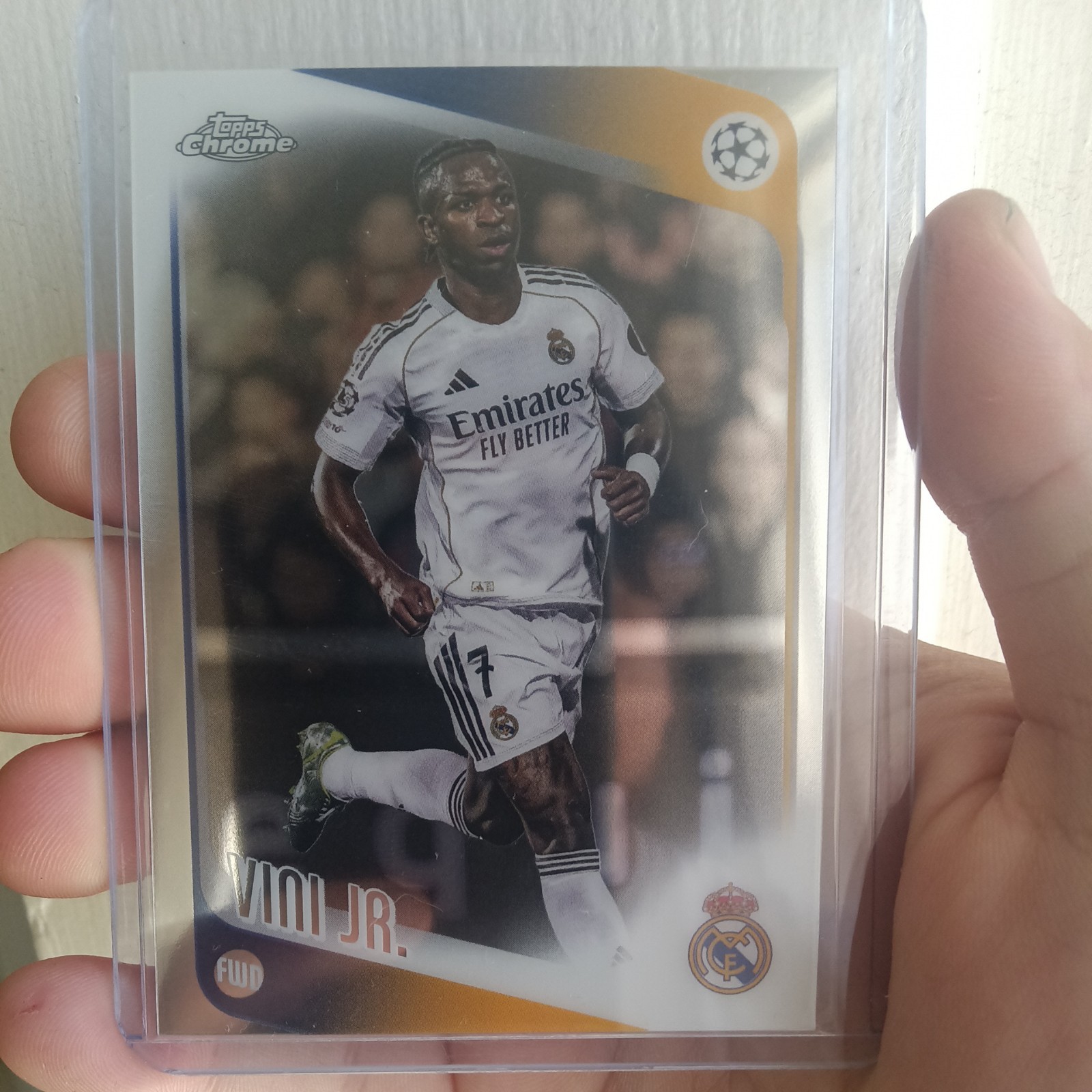 2025-26 Topps Chrome UEFA Club Competitions Vinicius Junior #115 Real Madrid view 1