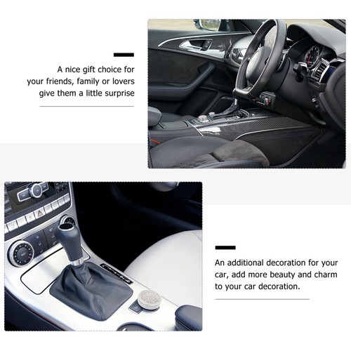 Multimedia Knob Decoration Stickers Rhinestones Cover Car Engine Button Decal - Picture 8 of 12