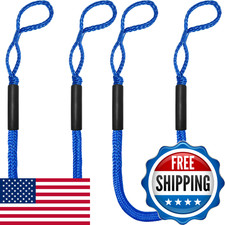 Jranter Bungee Dock Lines 4 Feet Bungee Shock Cords Bungee Docking Rope Mooring