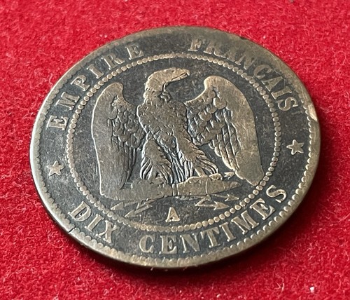 Dix Centimes 1855 A | Frankreich | Kaiser Napoleon III. | Französischer Franc - Bild 3 von 6