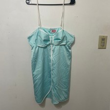 Kate Spade New York Aqua Blue Bow Detail Nightgown Camisole Dress L
