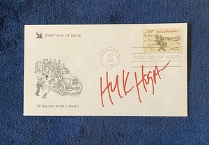 Hulk Hogan Signed Autographed First Day Cover Envelope (1985)